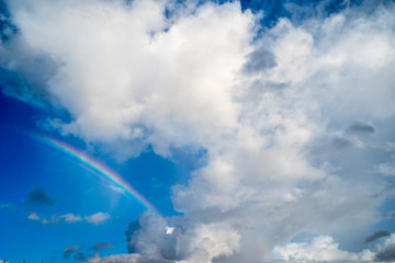 Rainbow and cloud