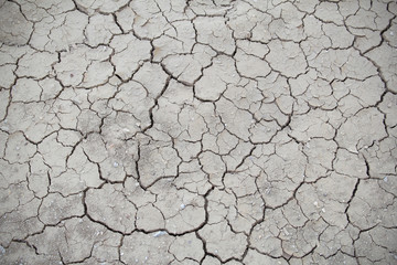 Dry and cracked earth for background