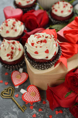 Sweet romantic cupcakes for Valentine's Day