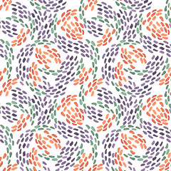 Seamless watercolor drops pattern