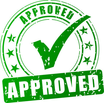 approved green stamp