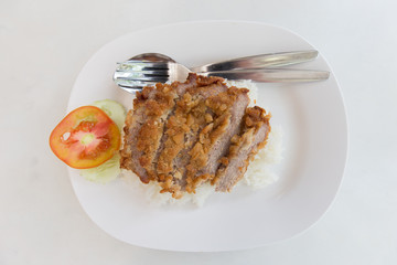  Fried Pork on Rice
