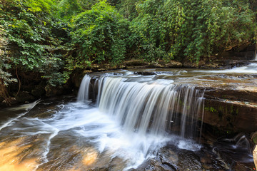 Fototapeta na wymiar Than Thong Waterfall in Nong Khai Province, Thailand