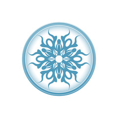 Floral decoration element, circle ornament