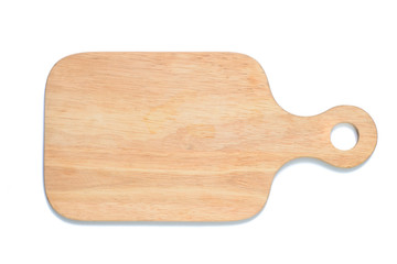 Cutting board isolated on white