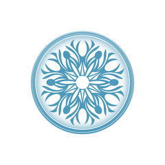 Floral decoration element, circle ornament