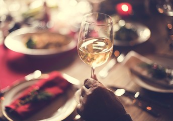 Family Together Christmas Celebration Concept
