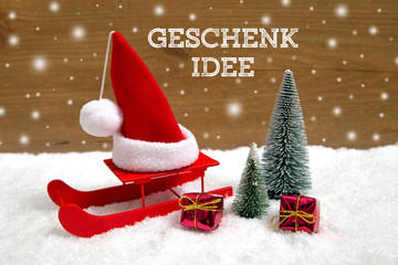 Geschenkidee-Weihnachtlicher Hintergrund