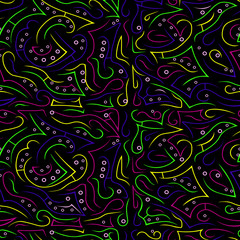 multicolored pattern lines on a colorful background