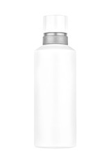 Deodorant spray white can, isolated on white background