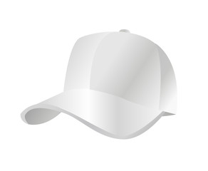 baseball cap vector illustration on white