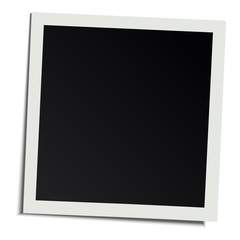 Realistic vector photo frame