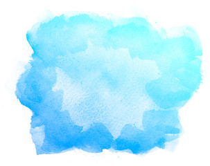 Abstract watercolor on white background.This is watercolor splash.It is drawn by hand.