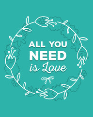 Vector colorful illustration of ornate template with round flora