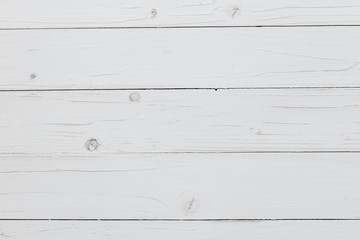 White wood and board plank background texture with space.
