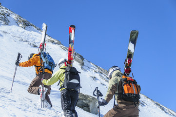 Freerider beim Aufstieg