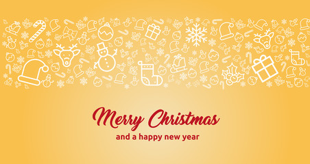 Karte für Flyer oder Hintergrund: Weihnachten, Xmas, Christmas. elegant und reduziert