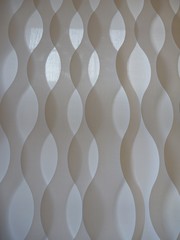 whire curved curtain texture with light