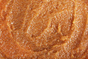 Body scrub of honey sugar peeling. Background.  