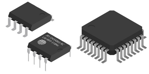 Microchips Electronic components