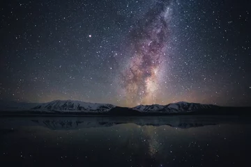 Fotobehang Milky way at Lake Tekapo, South Island, New Zealand © WONG CHUN WAI