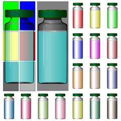 Medicine in vials , ready for vaccine injection , Cancer Treatme