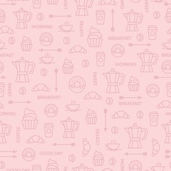 Pattern coffe and sweet food