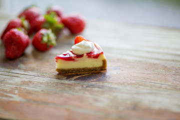 Fresh Slice Of Homemade Cheesecake