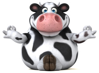 Fun cow - 3D Illustration