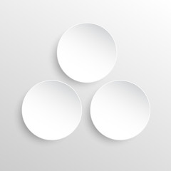 Paper Banner. Design Vector. Mockup. Circle.