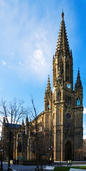 Fototapeta na wymiar Day view of Cathedral of San Sebastian. Basque Country, Spain