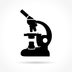 microscope icon on white background