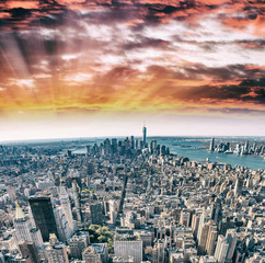 Obraz premium New York City - Manhattan buildings