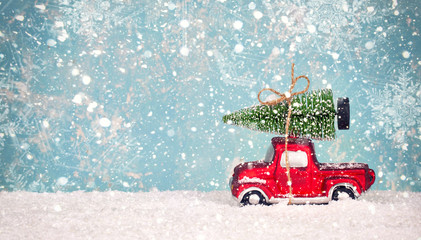 Weihnachtsbaum mit dem Auto abholen