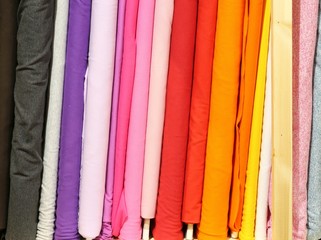 rolls of colorful cloth for sale