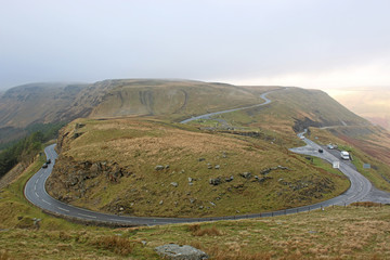 Naklejka premium Mountain pass in Wales