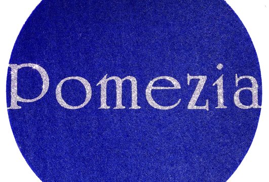 pomezia Written of an Italian City with glitter font