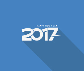 Happy new year 2017 - New Year Holiday design elements for holiday cards, for decorations Vector Illustration background