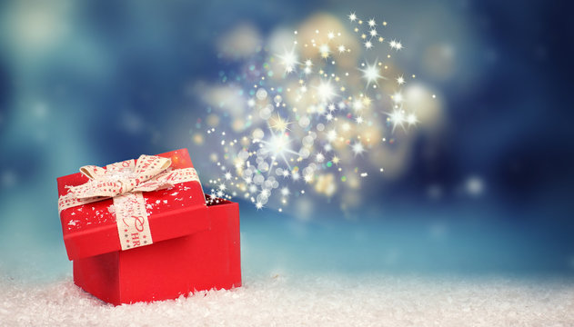 Weihnachts&uuml;berraschung - leuchtendes Weihnachtsgeschenk