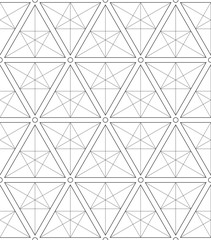 seamless pattern with abstract minimalistic ornament