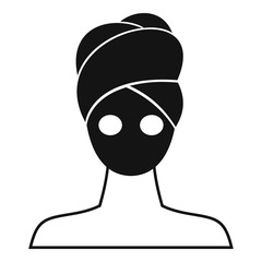 Spa facial clay mask icon. Simple illustration of clay mask vector icon for web design