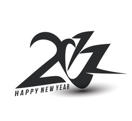 Happy new year 2017 - New Year Holiday design elements for holiday cards, for decorations Vector Illustration background