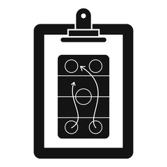 Game plan icon. Simple illustration of game plan vector icon for web