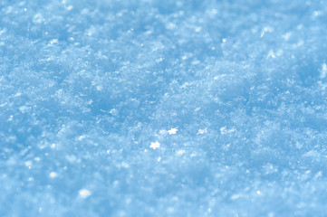 Naklejka na ściany i meble Blue texture snow winter