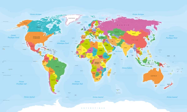 Planisphère pays Grand-format - world-maps