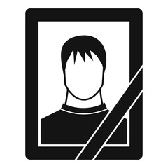 Memory portrait icon. Simple illustration of memory portrait vector icon for web