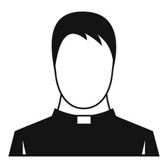 Priest icon. Simple illustration of priest vector icon for web
