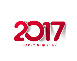 Happy new year 2017 - New Year Holiday design elements for holiday cards, for decorations Vector Illustration background
