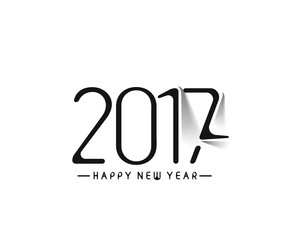 Happy new year 2017 - New Year Holiday design elements for holiday cards, for decorations Vector Illustration background