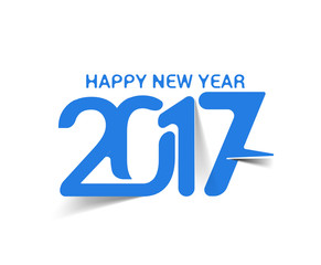 Happy new year 2017 Holiday Vector